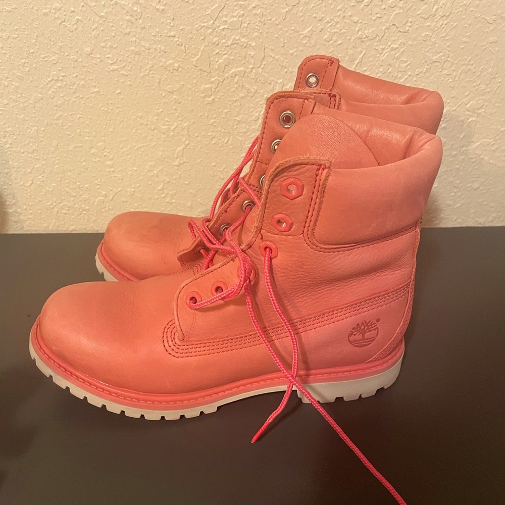 Pink Timberland Boots!